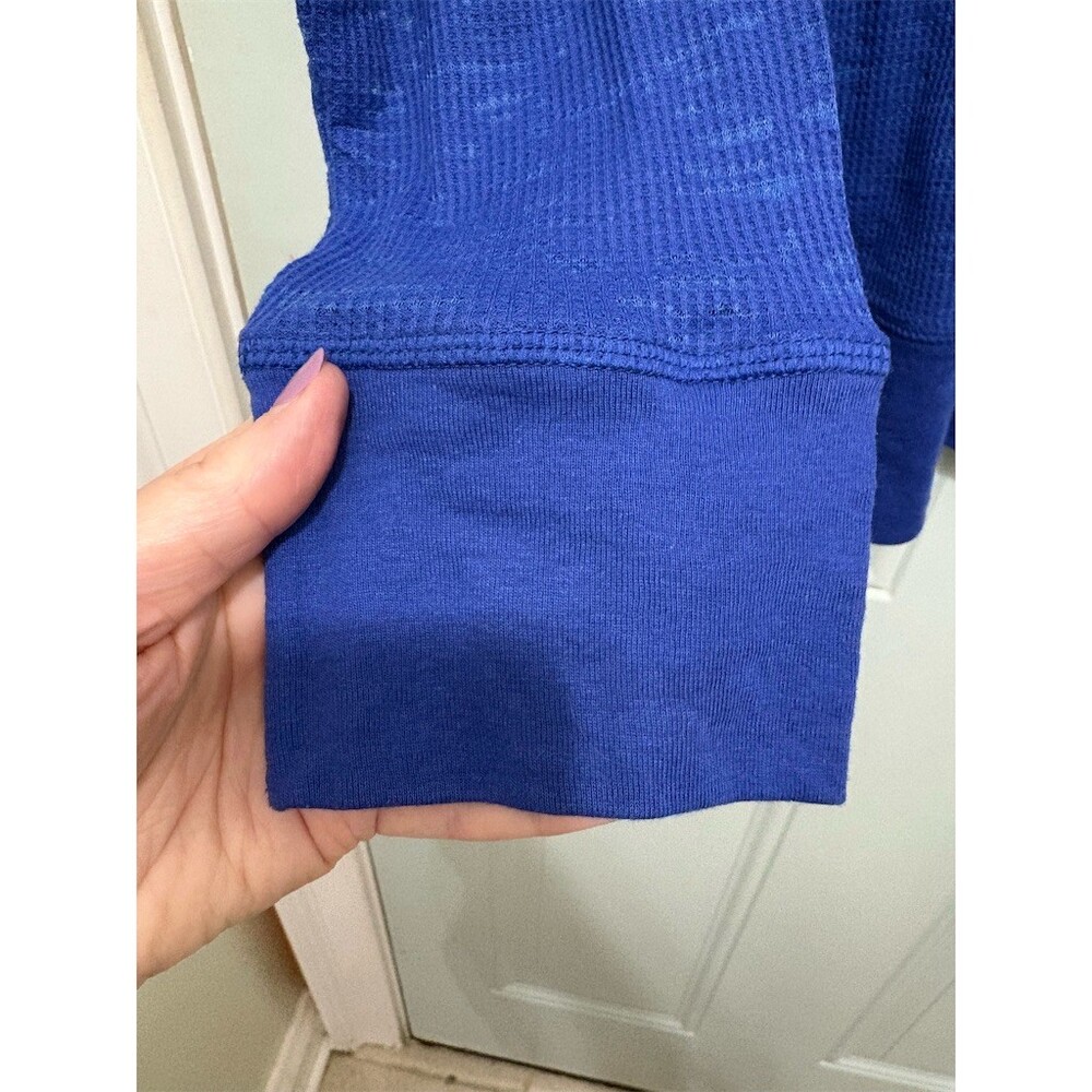 Alpine Design Womens Waffle Knit Thermal Top Blue Long Sleeve Size XL - Picture 3 of 7